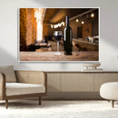 Wine and Bottle Wall Art Canvas Print by MyGreatCanvas | Canvas Wall Art Prints | Photo Prints & Wall Decor