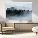 Autumn and Misty Trees in the Forest Wall Art Canvas Print, by MyGreatCanvas | Canvas Wall Art Prints | Photo Prints & Wall Decor