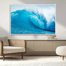 Big Ocean Surfing Wave Wall Art Canvas Print