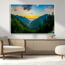 Green Forest Wall Art Canvas Print