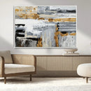 Abstract Painting Canvas Wall Art Print Paint Drip Art Brush
