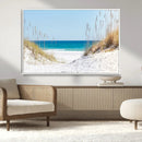 Serene Coastal Dune Path with Ocean View, 3-Panel Beach