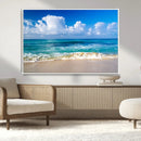 Tropical Beach 3-Panel Canvas Wall Art – Serene Ocean Waves by MyGreatCanvas | Canvas Wall Art Prints | Photo Prints & Wall Decor