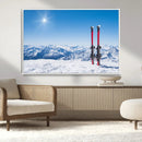 Ski Season Snow Wall Art Canvas Print
