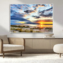 Sunset On The Ocean Wall Art Canvas Print by MyGreatCanvas | Canvas Wall Art Prints | Photo Prints & Wall Decor