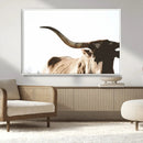Texas Longhorn Wall Art Canvas Print | 3-Panel Large by MyGreatCanvas | Canvas Wall Art Prints | Photo Prints & Wall Decor