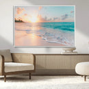 Beach Sunrise Wall Art, Coastal Seascape Canvas Print, Ocean by MyGreatCanvas | Canvas Wall Art Prints | Photo Prints & Wall Decor