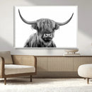 Scottish Highland Cow Cattle Art Print Wall Art Canvas Print by MyGreatCanvas | Canvas Wall Art Prints | Photo Prints & Wall Decor