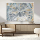 Radiant Abstract Wood Rings Canvas Art – Modern Triptych