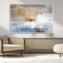 Blue Multi Panel Abstract Wall Art Canvas, Abstract Blue and