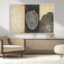 Tree Rings Canvas Wall Art Print – Minimalist Natural