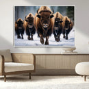 Buffalo Wall Art Canvas Print, American Bison Herd Wall Art by MyGreatCanvas | Canvas Wall Art Prints | Photo Prints & Wall Decor