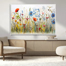 Colorful Wildflower Canvas Wall Art - Vibrant Floral