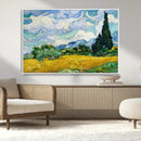 Wheatfield With Cypresses By Van Gogh Painting Wall Art