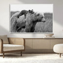 Bear and Cub Wall Art Canvas | 399 Bear Cub