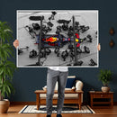 RedBull Formula 1 Canvas Wall Art Print