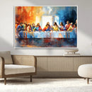 Abstract Watercolor The Last Supper Wall Art