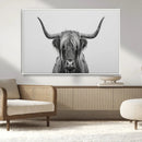 Farmhouse Longhorn Wall Art Canvas Print, Longhorn Texas by MyGreatCanvas | Canvas Wall Art Prints | Photo Prints & Wall Decor