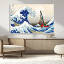 Katsushika Hokusai Kanagawa Giant Wave Wall Art Canvas Print