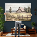 Rustic Farmhouse Barn Wall Art | 3-Panel Framed Gallery Wrap