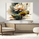Lotus Flower Watercolor Canvas Print – A Symbol of Serenity by MyGreatCanvas | Canvas Wall Art Prints | Photo Prints & Wall Decor