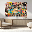 Abstract Art Collage Wall Art Canvas Print – Framed, Ready