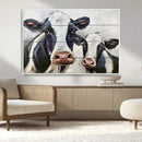 Vintage Baby and Mom Cattle Wall Art Canvas Print by MyGreatCanvas | Canvas Wall Art Prints | Photo Prints & Wall Decor