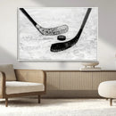 Winter Ice Hockey Sport Canvas Wall Art Print - Hockey Wall by MyGreatCanvas | Canvas Wall Art Prints | Photo Prints & Wall Decor