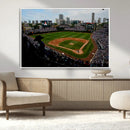 Chicago Cubs Baseball Team Print - Wrigley Field Stadium