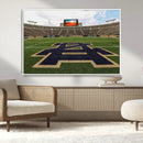 Notre Dame Stadium Giclee Canvas Print | Triptych Wall Art