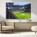 Tottenham Hotspur Stadium Canvas Print, Match Day Triple