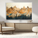 Rustic Wood Mountain Wall Art Print | Triptych Giclee Print by MyGreatCanvas | Canvas Wall Art Prints | Photo Prints & Wall Decor