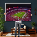 Bryant-Denny Stadium Night Game Triple Canvas Wall Art -