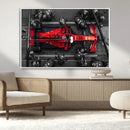 Ferrari Pit Stop Canvas Wall Art – Precision and Speed