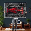 Ferrari Pit Stop Canvas Wall Art – Precision and Speed