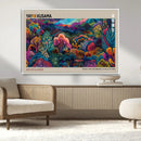 Framed Japanese 1986 Wall Art Print, Yayoi Kusama 1986 Wall