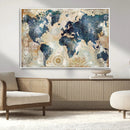 World Map Canvas Print – Framed Wall Art for Couples, by MyGreatCanvas | Canvas Wall Art Prints | Photo Prints & Wall Decor