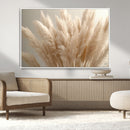 Pampas Grass Canvas Wall Art - Elegant Neutral Decor for