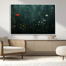 Wildflower Field Framed Wall Art, Vintage Botanical