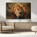 Mary Jesus Canvas Wall Art Print - Madonna and Child with