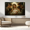Mary Jesus Canvas Wall Art Print - Madonna and Child with