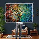 Yggdrasil Tree of Life Wall Art Print | Mosaic Style 3-Panel