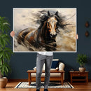 Abstract Horse Wall Art Canvas Print – Large Western