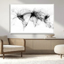 Abstract World Map Wall Art – Framed Geometric Line Canvas by MyGreatCanvas | Canvas Wall Art Prints | Photo Prints & Wall Decor
