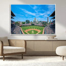Wrigley Field Chicago Cubs Panoramic Art Multi-Piece Canvas