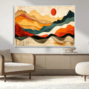 Mid Century Wall Art Print  - Abstract Woodland Print -