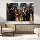 Jazz Canvas Wall Art Print – Abstract African American Music