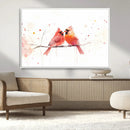 Cardinal Bird Canvas Wall Art - Male and Female Cardinal by MyGreatCanvas | Canvas Wall Art Prints | Photo Prints & Wall Decor