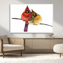 Cardinal Bird Canvas Wall Art - Male and Female Cardinal