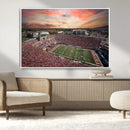Indiana Memorial Stadium Wall Art Canvas Print, Framed